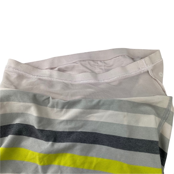 Lululemon Racerback Woman’s Power Y Tank Top Shirt Striped Yellow Sz 6 Athletica - Picture 15 of 16